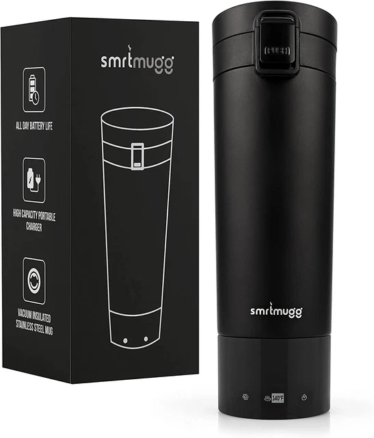Heated Coffee Mug, All Day Battery Life, Battery Powered Travel Mug, Smart Mug,