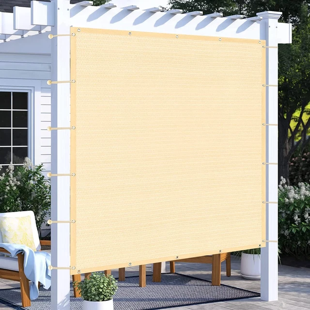 SUN SHADE CLOTH Privacy Screen with Grommets, Pergola Shade Cover