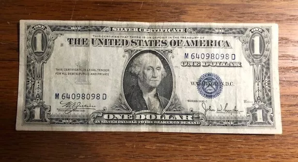 1935-C Series $1 US Dollar Note Rare Silver Certificate - Historic Collectible!!