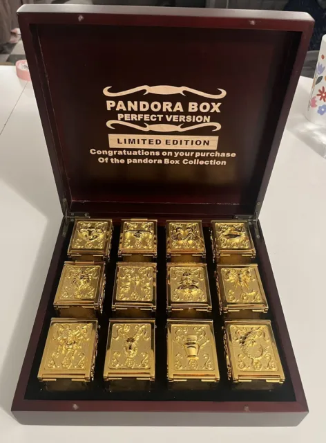 Coffret myth cloth Pandora Box Or Gold Saint Seiya Gold Metal  Perfect Édition
