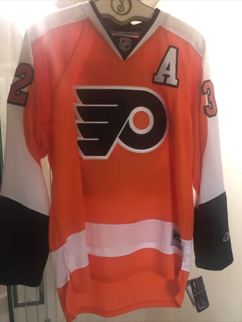 Philadelphia Flyers jersey Mark Streit autograph XL