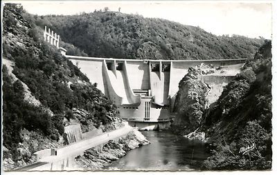 Lac CPM SAINT-PROJET-de-SALERS Barrage de l'Aigle Pont Suspendu 1117625 