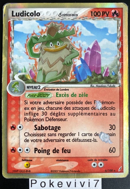 Pokemon Cards GAME 6/100 HOLO Block EX Gardiens de Cristal FR