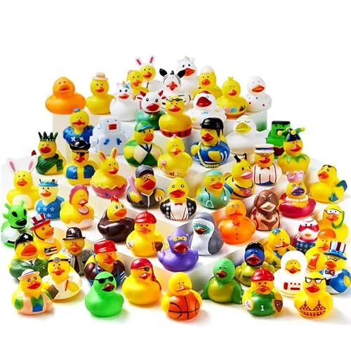 JOYIN 30 Pcs Rubber Ducks, Random Assortment Mini  Assorted Number of Itemss