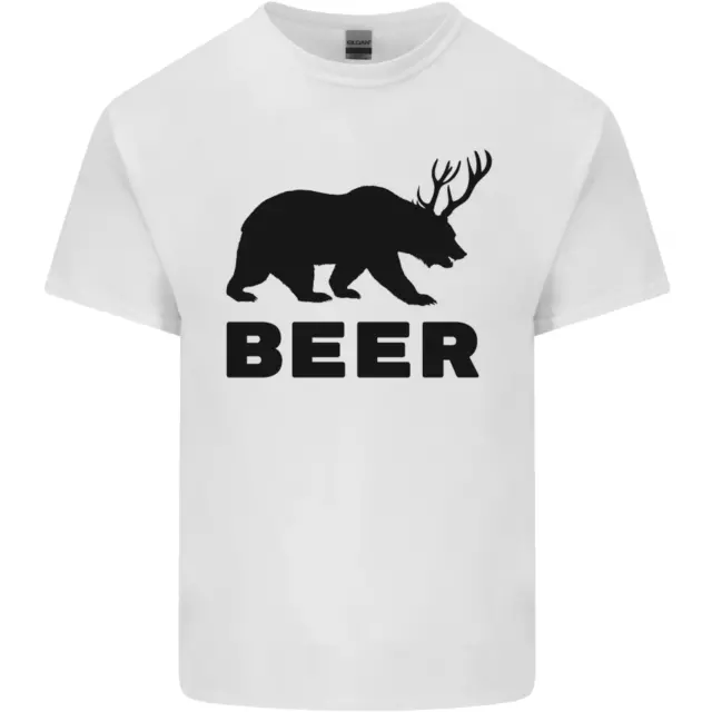 Beer Bear Funny Animal Alcohol Mens Cotton T-Shirt Tee Top