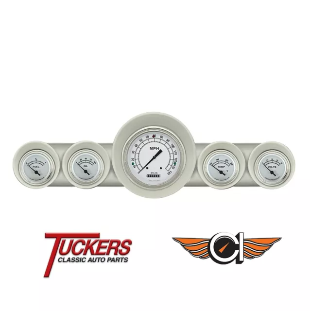 59 60 Chevy Impala Classic White Full Size Gauges Classic Instruments CH59CW54