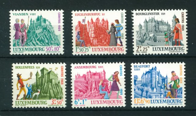 Luxembourg 1969 National Welfare Fund full set of stamps. MNH. Sg 846-851
