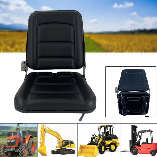 Tractor Forklift Seat PU Lawn Garden Tractor Riding Mower Seat Loader Waterproof