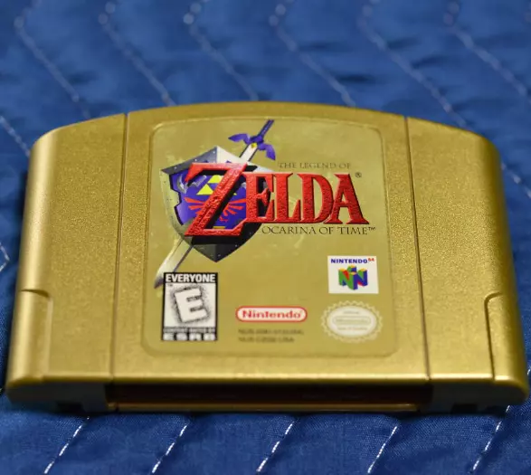 Nintendo 64 The Legend of Zelda Ocarina Time North American Gold Cartridge N64