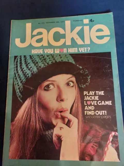 Rare Vintage JACKIE Magazine 24 NOVEMBER 1973 Elton Gilbert O New Seekers JK495