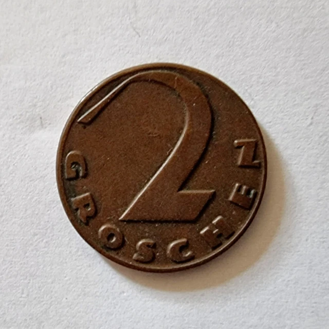 2 (Two) Groschen Austria 1926 coin Bronze 19mm, Austrian