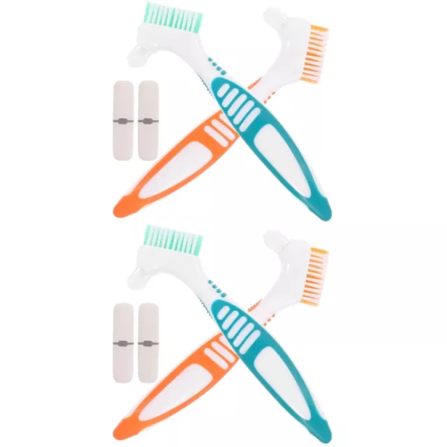 4 juegos de cepillo de dientes de viaje artículos de tocador estuche portátil para cepillo de dientes