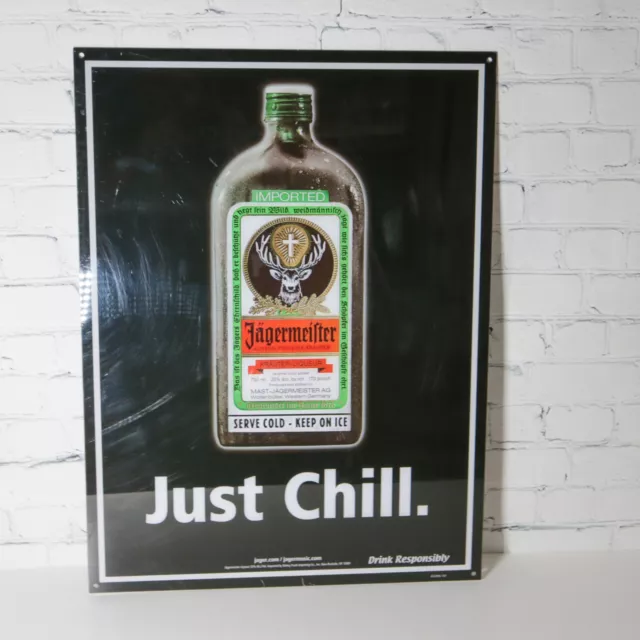 JAGERMEISTER Just Chill - Bar Wall Art 17 3/8 " Wide X 23 1/2" Tall Acrylic Sign