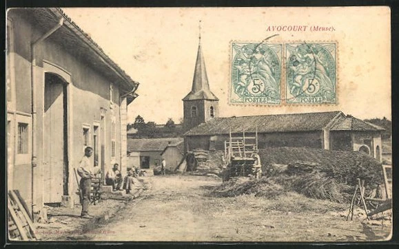 CPA Avocourt, Une Rue 1905