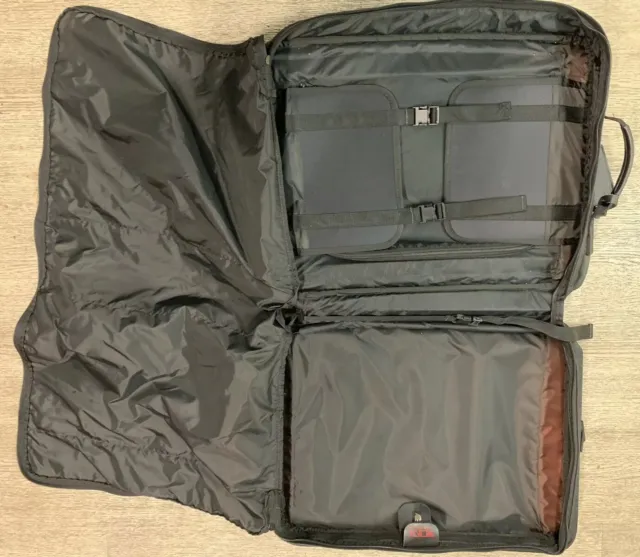 Used Tumi Made In USA Black Ballistic 22” Upright Vertical Wheeled Garment Bag 7