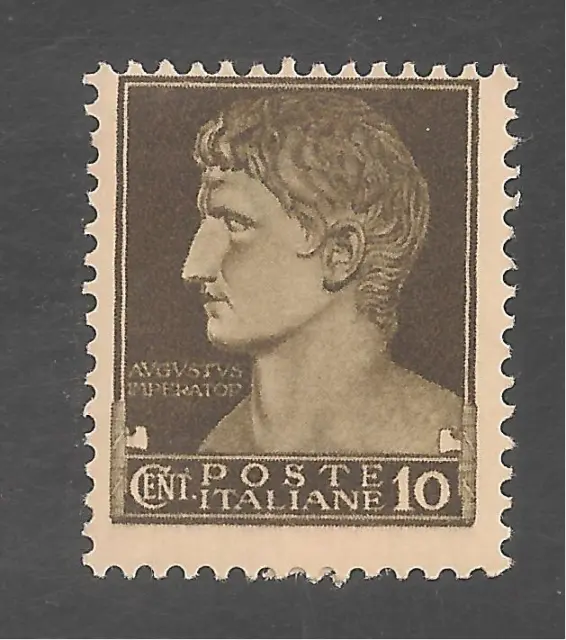 Italy #215 (A92) FVF MINT LH - 1929 10c Augustus Caesar