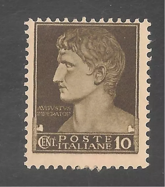 Italy #215 (A92) FVF MINT LH - 1929 10c Augustus Caesar