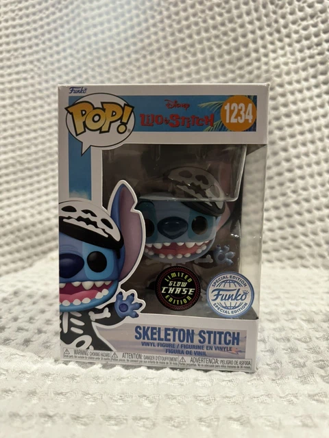 Funko POP! Disney Lilo & Stitch #1234 - Skeleton Stich Glow Chase -  Exclusive Collectible Vinyl Figure