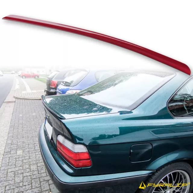 Fyralip Y22 Painted 252 Red Boot Lip Spoiler For BMW 3 Series E36 Coupe 91-98