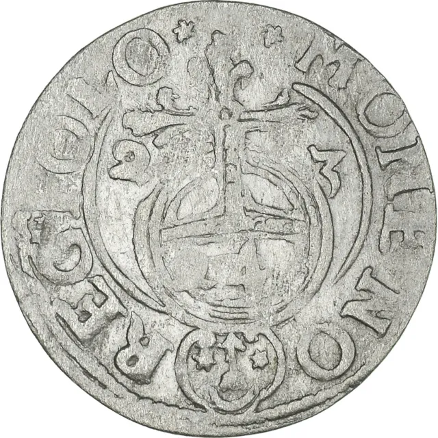 [#909752] Coin, Poland, Sigismund III, 3 Polker, 3 Poltorak - 1 Kruzierz, 1623,