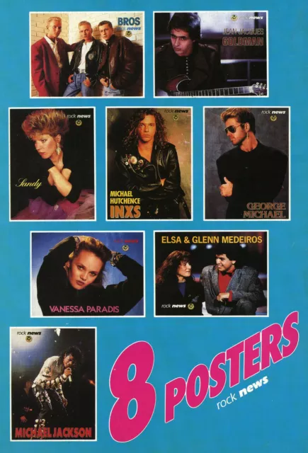 Magazine ROCK NEWS n°30, Michael HUTCHENCE, INXS, Michael JACKSON, PARADIS, BROS 3