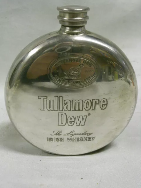 Ancienne Flasque Tullamore Dew Irish Whisky Bouteille Flacon Pocket Bottle