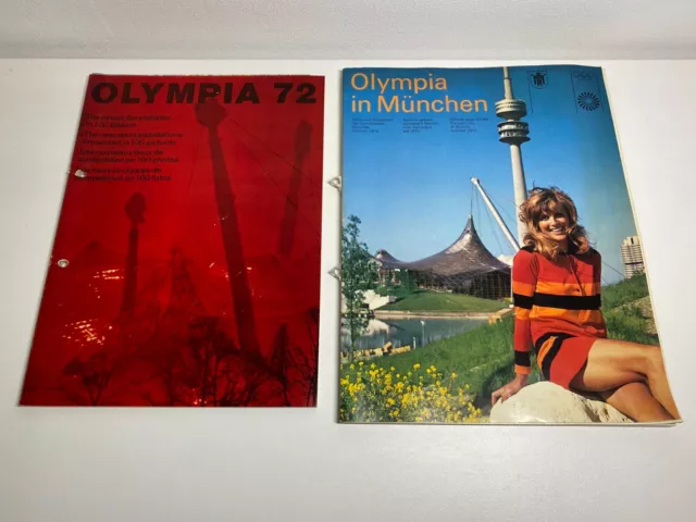 SET 7x OLYMPIA München 1972 Karte Plan Programm Eröffnungsfeier Sonderheft RAR 2