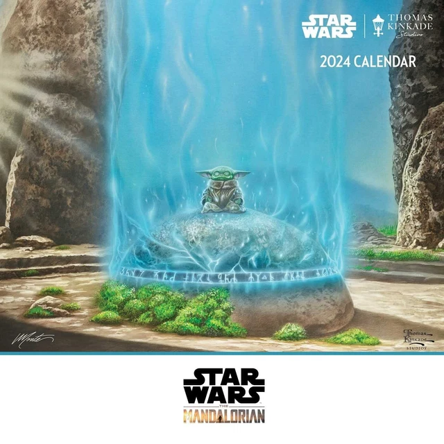 THE MANDALORIANTHOMAS KINKADESTAR Wars2024 Wall CalendarBrand New