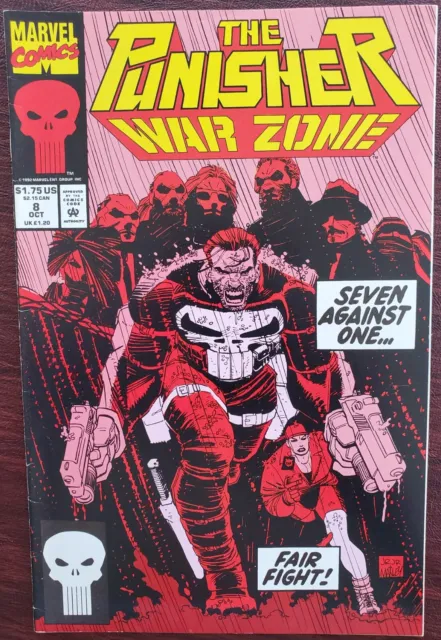 The Punisher War Zone #8 VF- 7.5 (Marvel 1992) ✨