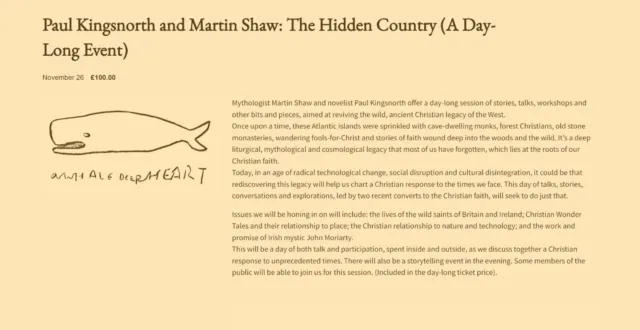 Ticket to  The Hidden Country  with Paul Kingsnorth & Martin Shaw