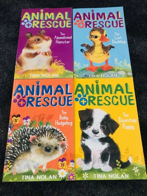 ANIMAL RESCUE SET-4 Books-Tina Nolan Books (Abandoned Hamster/Baby ...