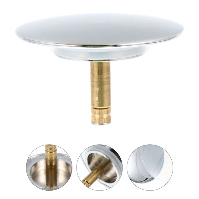 Artiwell Tappo Di Scarico Universale Per Vasca Da Bagno - Sostituisce Lift And Turn, Installazione Facile (Diametri 3,5 O 3,8 Cm) - 3