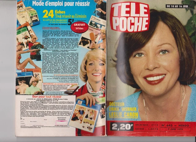 Tele Poche 1978  N°643  Complet  Leslie Caron