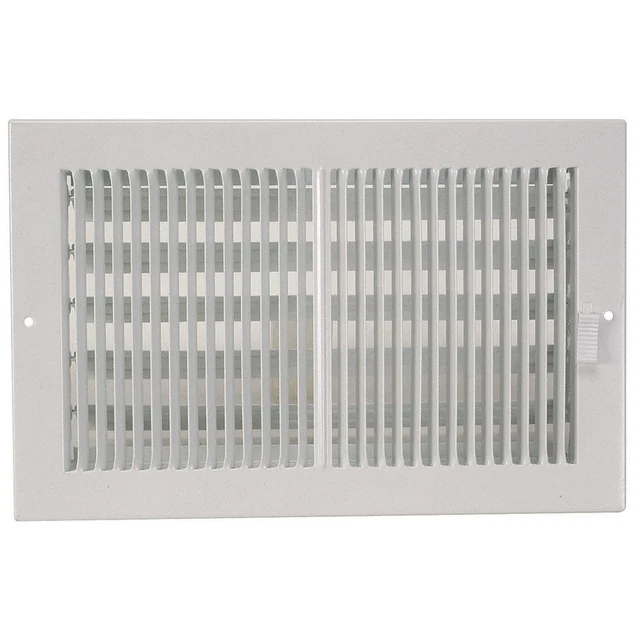 GRAINGER APPROVED 4JRN6 Sidewall/Ceiling Register,2-Way