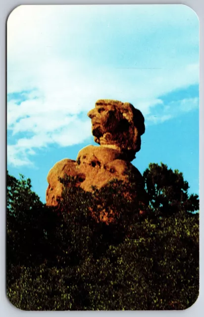 Pikes Peak Colorado~Old Scotchman Face~Harry Lauder Rock In Garden of Gods~1950s