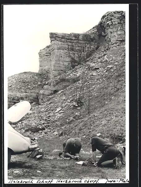 Foto-AK Hersbruck / Oberpf., Steinbruch Schupf