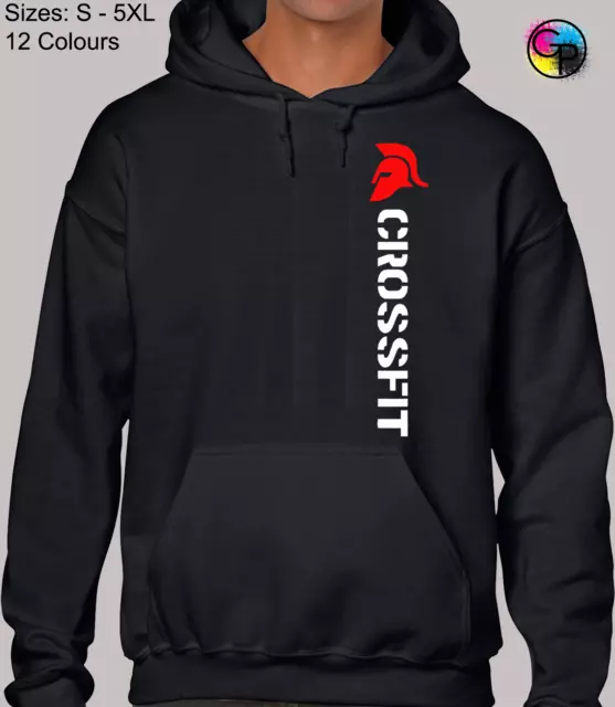 Felpa con cappuccio unisex Crossfit Spartan Gym Training Top regalo per uomo e donna