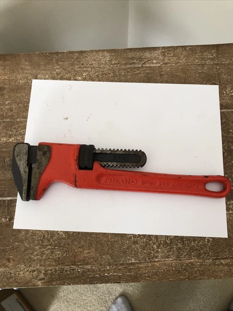 Rigid Spud 2 5/8" Capacity 11 inch Pipe Wrench, USA made