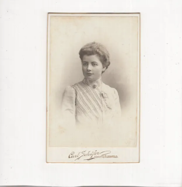 CDV Foto Damenportrait - Elberfeld 1904