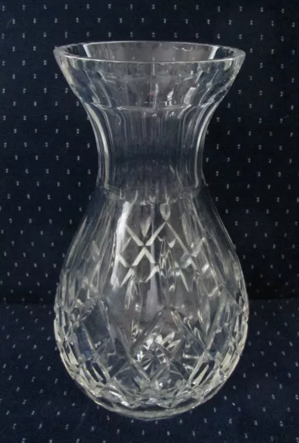 Rogaska Slovenia Lead Crystal Flared 8" Flower Vase