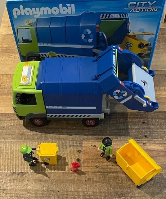 PLAYMOBIL CITY ACTION Set 6110 4 10 Recycling Truck Complete Set Pre playmobil-city-action-set-6110-4-10-recycling-truck-complete-set-pre