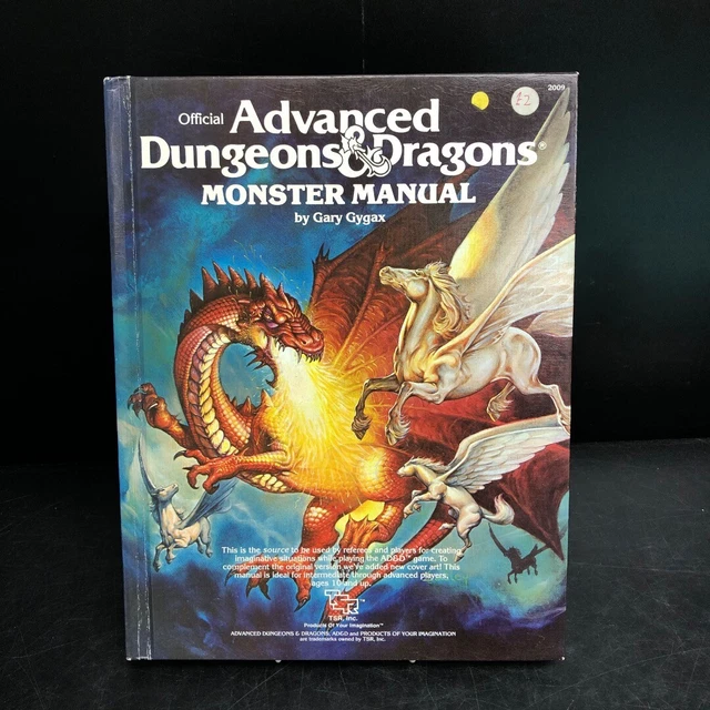 DUNGEONS & DRAGONS Monster Handbuch Buch Advanced 1978 4. Auflage