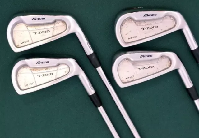 Set 4 x Mizuno MX20 GF Forged Irons 3-6 Regular Steel Shafts Lamkin Grips