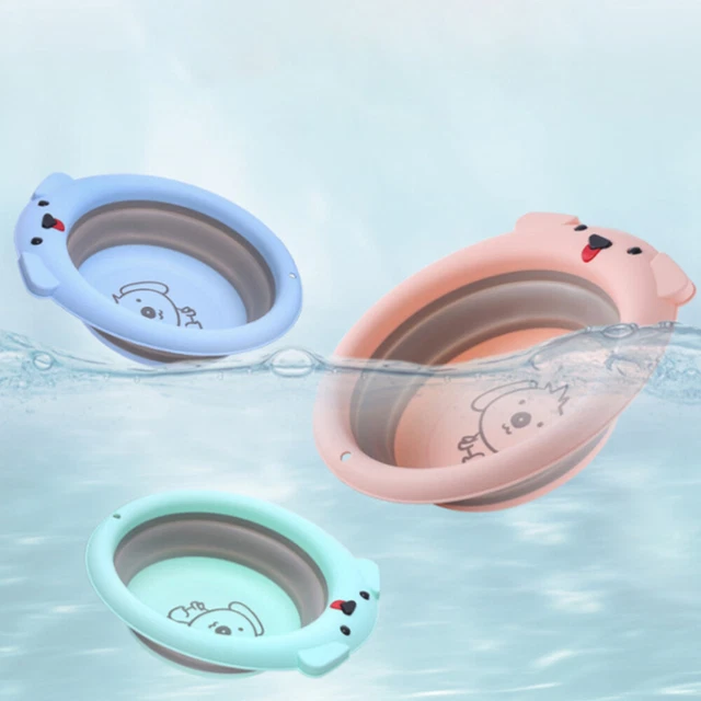 Bañera plegable para niños lavabo plegable tonos tierra para niños