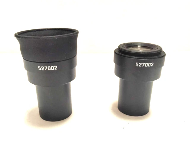 Pair of Leica Microscope Eyepiece 10x/20 527002 Each w/Case