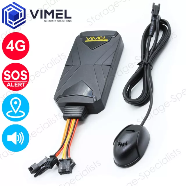 4G Real Time GPS Tracker Remote Listening LIVE SOS Hardwired Kit Anti-Theft Car