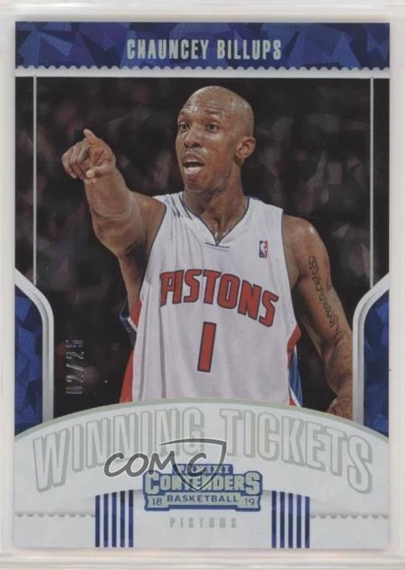 2018-19 Panini Contenders Winning Tickets Cracked Ice /25 Chauncey Billups #31