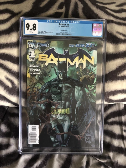 CGC 9.8 DC Comics Batman #1 Variant Cover White Pages CGC #1392317003