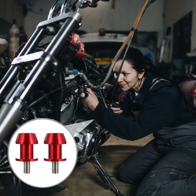 2 pz accessori moto supporto vite alluminio cursori braccio posteriore