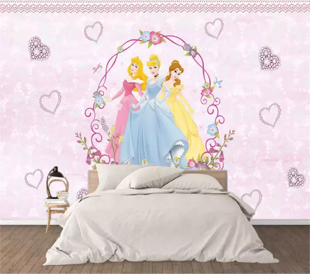 Barbie Princess 3D Full Wall Mural Photo Wallpaper Printing Home Kids Decor